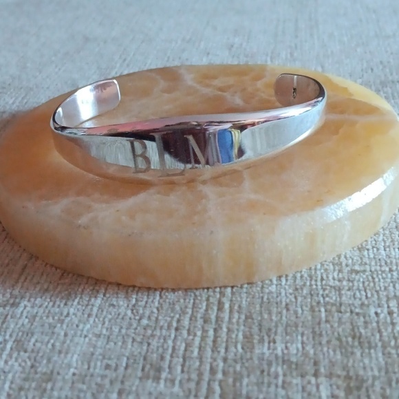 925 Silver Cuff Bracelet - Picture 1 of 8